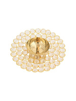 Thumbnail for Craftvatika Gold Small Brass Puja Akhand Diya - Distacart