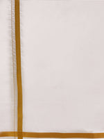 Thumbnail for Ramraj Cotton Mens Wedding White Regular Dhoti, Shirt & Towel Set Subhakalyan 1