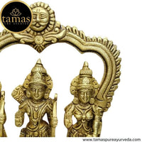 Thumbnail for Tamas Brass Handcrafted Ram Darbar Shree Ram Ji Sita Laxman Hanuman Statue Idol - Distacart
