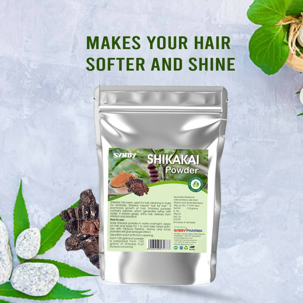 Syndy Pharma Shikakai Powder for Hair Care - Distacart