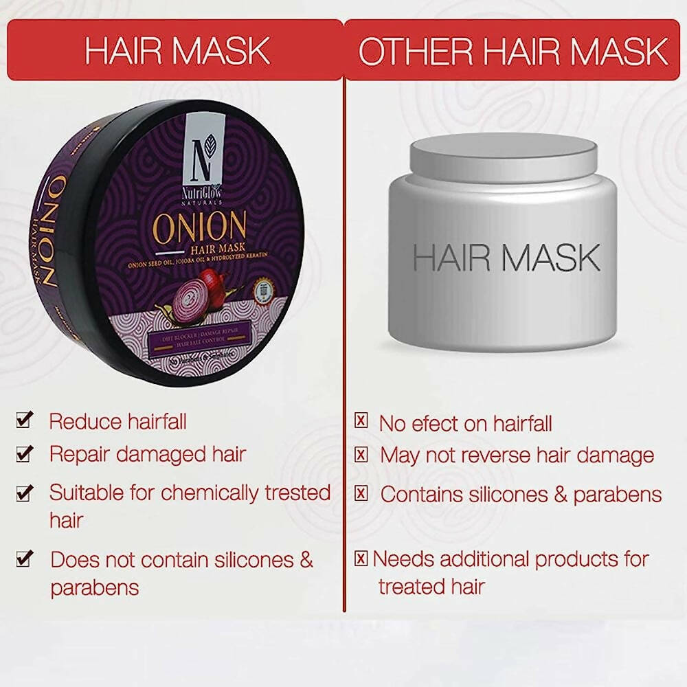 NutriGlow NATURAL'S Onion Hair Mask - Distacart