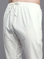 Thumbnail for Manyavar Men Pink Solid Kurta with Pyjamas - Distacart