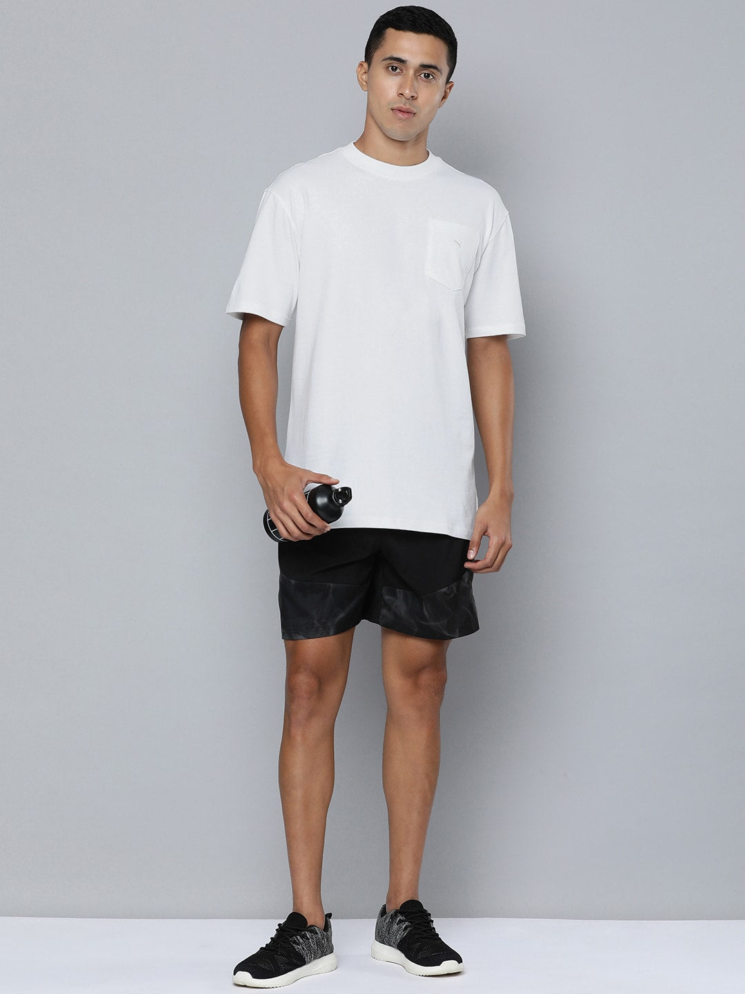 Puma Unisex Drop-Shoulder Sleeves Pure Cotton MMQ Pockets T-shirt - Distacart