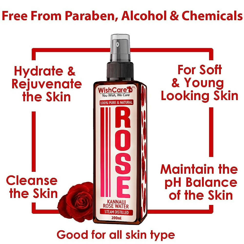 Wishcare 100% Pure & Natural Rose Water - Distacart