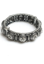 Thumbnail for Mominos Fashion Kamal Johar Oxidised Silver-Plated Handcraft Bracelet
