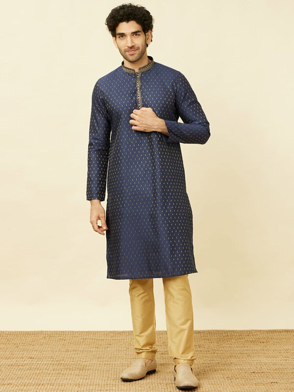 Manyavar Mandarin Collar Kurta with Pyjamas - Distacart