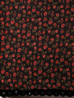 Thumbnail for Tikhi Imli Black & Red Poly Georgette Printed Saree - Distacart