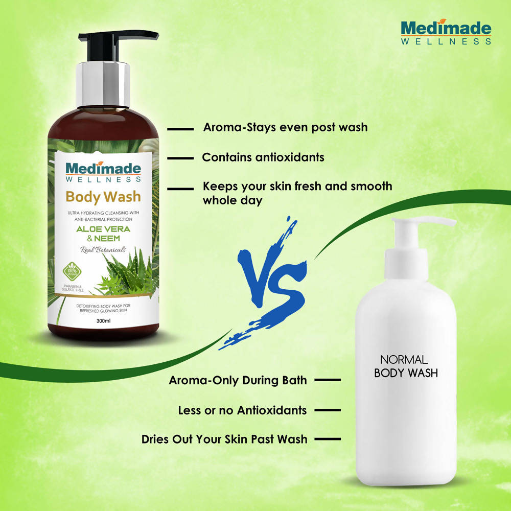Medimade Wellness Aloevera & Neem Body Wash - Distacart