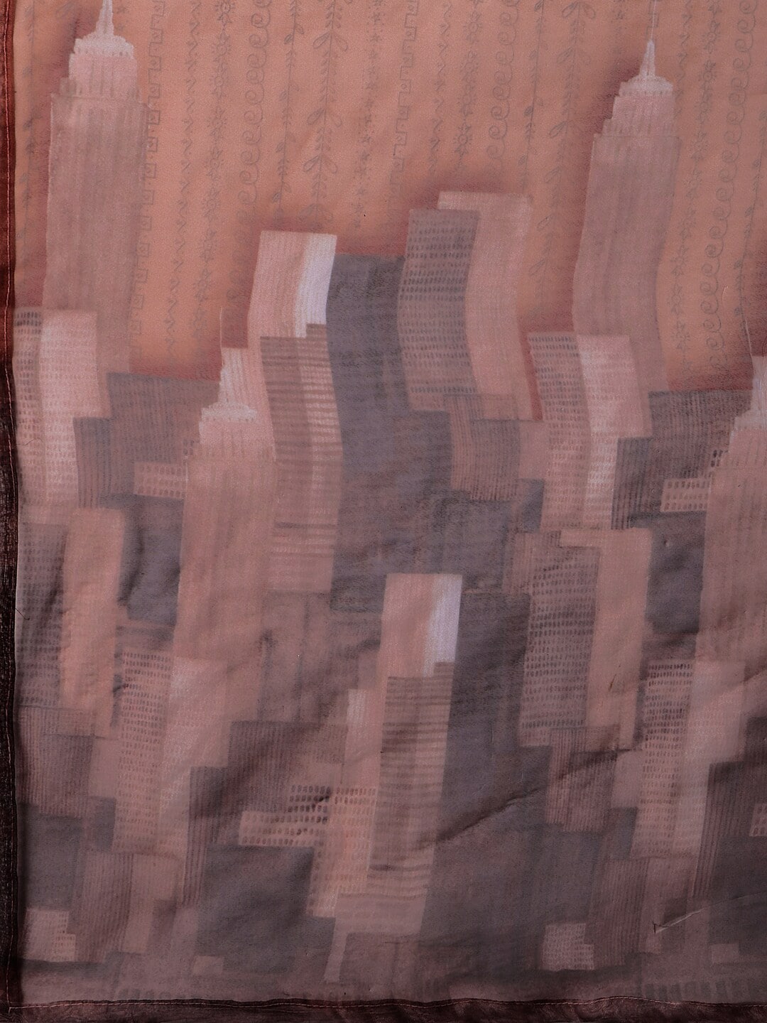 HERE&NOW Lucknowi Chikankari Schiffli Chanderi Silk Kurta Trousers with Organza Dupatta - Distacart
