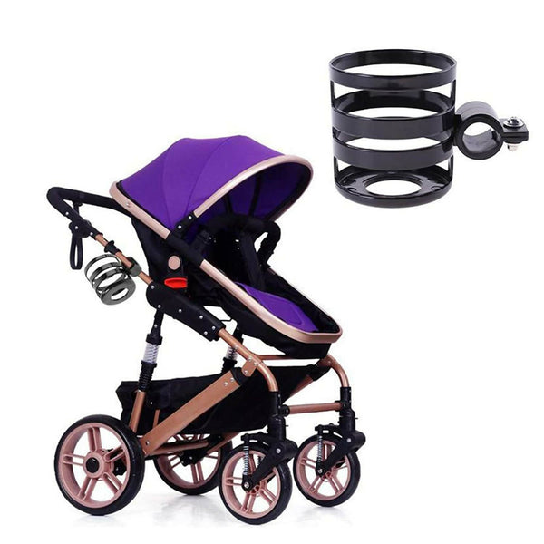 Safe-O-Kid Universal Stroller Cup Holder, Carrying Milk Bottle, Stroller/Pram For Baby, Black - Distacart