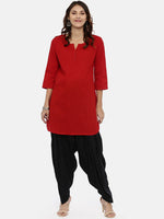 Thumbnail for Souchii Black Solid Patiala - Distacart