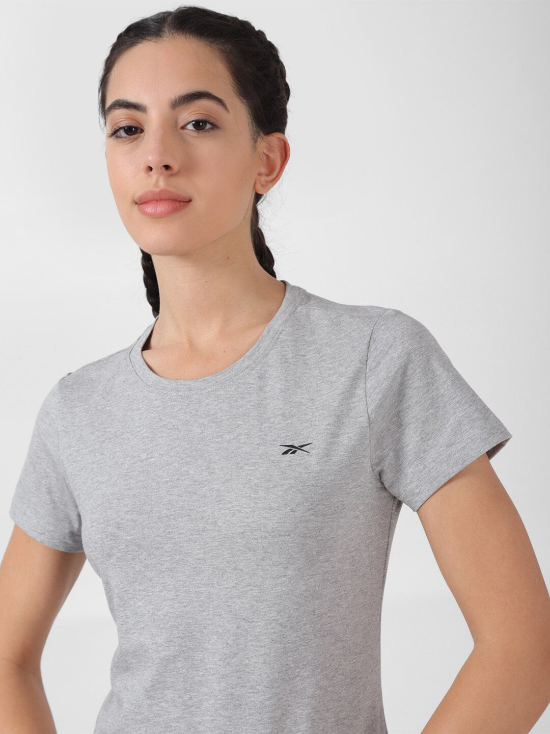 Reebok Yg Round Neck Slim-Fit Tee Tshirts - Distacart
