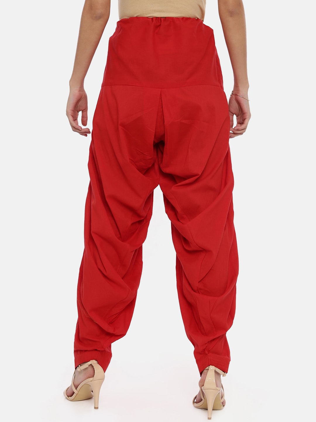 Souchii Red Solid Patiala - Distacart