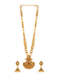 Thumbnail for Rubans Women Gold-Plated Handcrafted Jewellery Set - Distacart