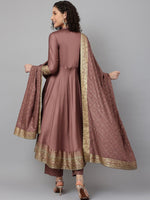 Thumbnail for Khushal K Ethnic Motifs Kurta with Trousers & With Dupatta - Distacart