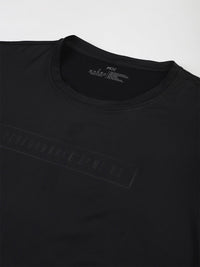Thumbnail for MKH Women Black Typography Dri-FIT Polyester Round Neck Sports T-shirt - Distacart