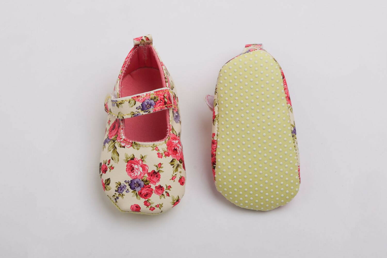 Tiny Bugs Girls Flowral Print Infants Booties - Pink - Distacart