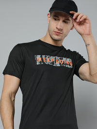 Thumbnail for HRX By Hrithik Roshan Training Men Jet Black Rapid-Dry Typography Tshirts - Distacart