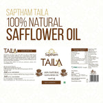 Thumbnail for Saptham Taila 100% Wood Pressed Safflower Oil - Distacart