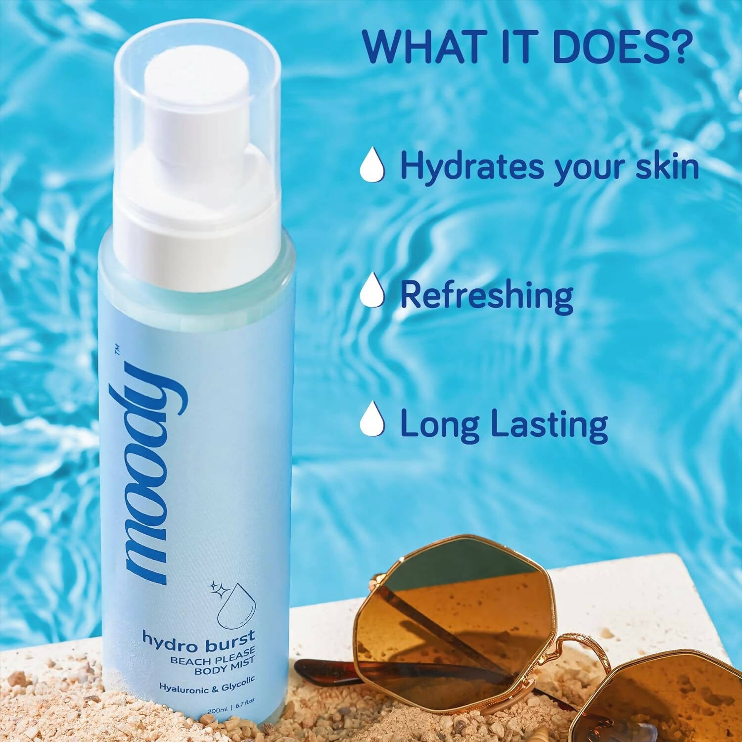 Moody Hydro Burst Beach Please Body Mist - Distacart