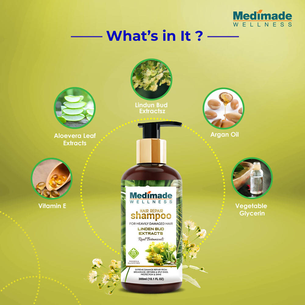 Medimade Wellness Hair Repair Shampoo with Linden Bud Extracts - Distacart