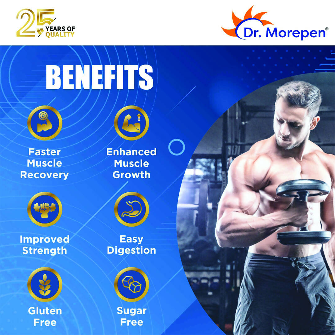 Dr. Morepen Muscle Food 100% Whey Protein - Mango Delight Flavour - Distacart