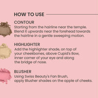 Thumbnail for Swiss Beauty Cheek-A-Boo 3 In 1 Blusher Contour & Highlighter - 2 - Distacart