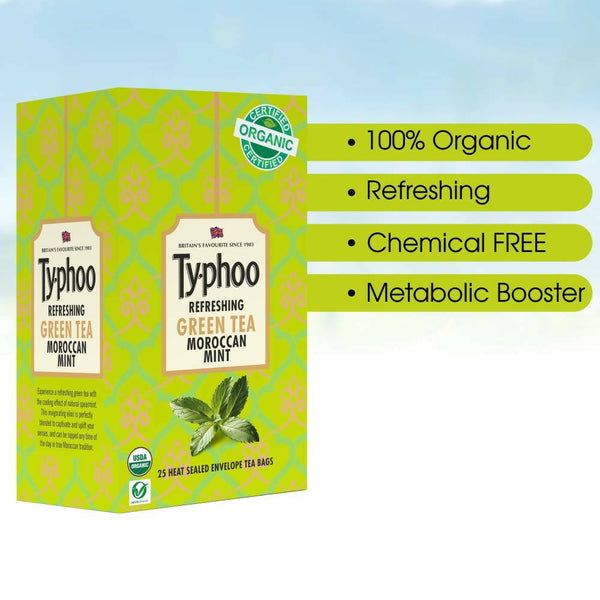 Typhoo Refreshing Moroccan Mint Green Tea Bags - Distacart