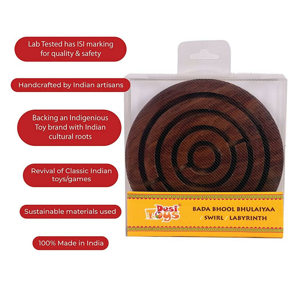 Desi Toys Labyrinth , Maze , Swirl , Bada Bhool Bhulaiya - Distacart