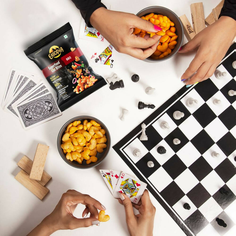 Eatopia Superfood Oats Bites - BBQ & Masala Crunch Combo - Distacart