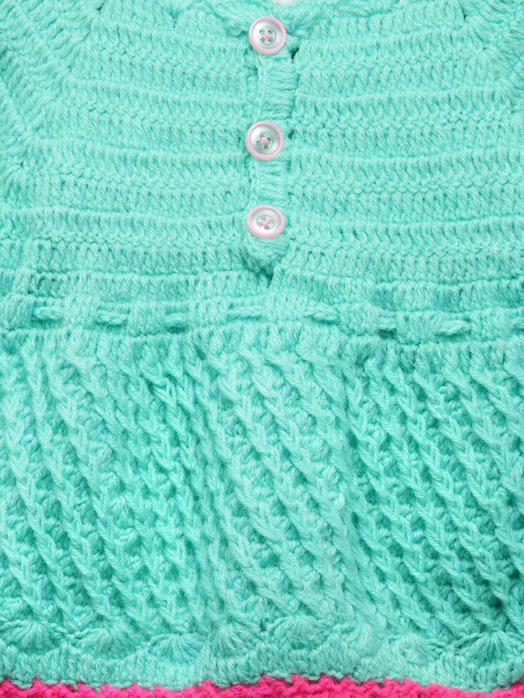 Chutput Kids Green Coloured Solid Pullover Sweater For Baby Girls - Distacart