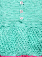 Thumbnail for Chutput Kids Green Coloured Solid Pullover Sweater For Baby Girls - Distacart