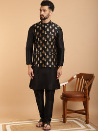 Thumbnail for Sojanya Band Collar Regular Kurta & Churidar With Nehru Collar - Distacart