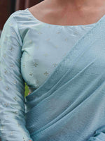 Thumbnail for Tikhi Imli Geometric Printed Saree With Tassels - Distacart