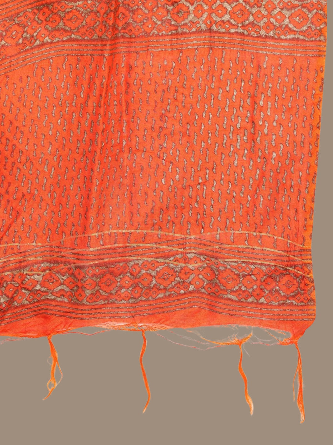 HERE&NOW Ethnic Motifs Printed Thread Work Angrakha Kurta with Palazzos & Dupatta - Distacart