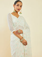 Thumbnail for Soch Floral Embroidered Saree - Distacart
