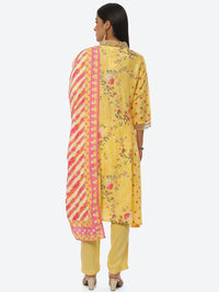 Thumbnail for Biba Floral Printed Kurta with Palazzos - Distacart