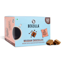Thumbnail for Bevzilla Instant Coffee Cubes Pack with Organic Date Palm Jaggery - Belgian Chocolate - Distacart