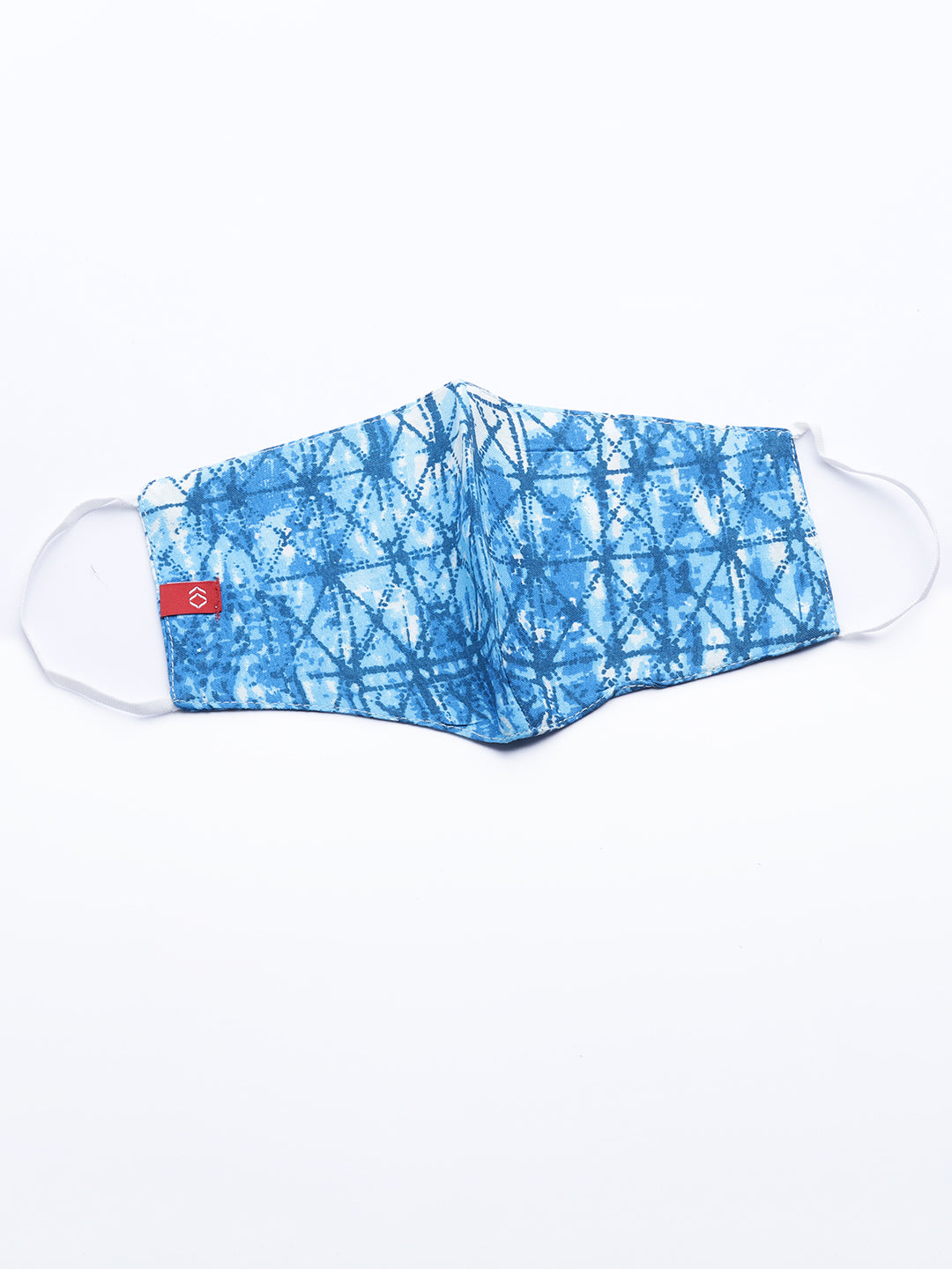 Biba Women Blue Dyed Kurta with Mask - Distacart
