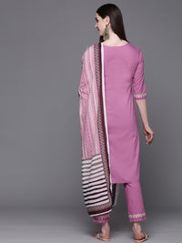 Thumbnail for Biba Women Cotton Yoke Design Regular Kurta with Trousers & Dupatta - Distacart