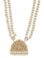 Thumbnail for White Brass Gold-Plated Necklace - Ruby Raang - Distacart