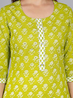 Thumbnail for Kalini Women Floral Printed Gotta Patti Pure Cotton Kurta With Trousers & Dupatta - Distacart
