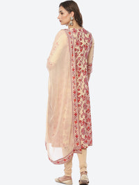 Thumbnail for Biba Women Floral Printed V-Neck Kurta With Leggings With Dupatta - Distacart