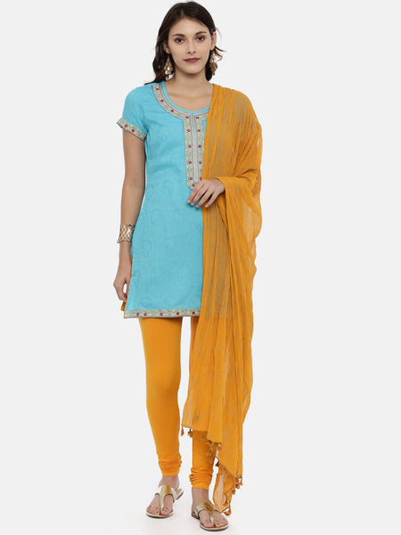 Souchii Mustard Solid Dupatta - Distacart