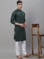 Thumbnail for Sojanya Geometric Embroidered Pure Cotton Kurta With Churidar - Distacart