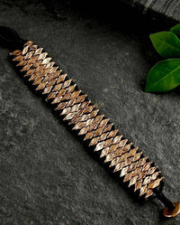 Thumbnail for Bling Accessories Shell Metal Casting Weaved Bracelet In Thread