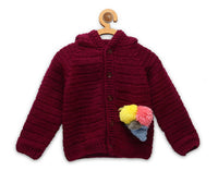 Thumbnail for Chutput Kids Maroon Coloured Solid Pullover For Baby Boys Sweater For Baby Boys - Distacart
