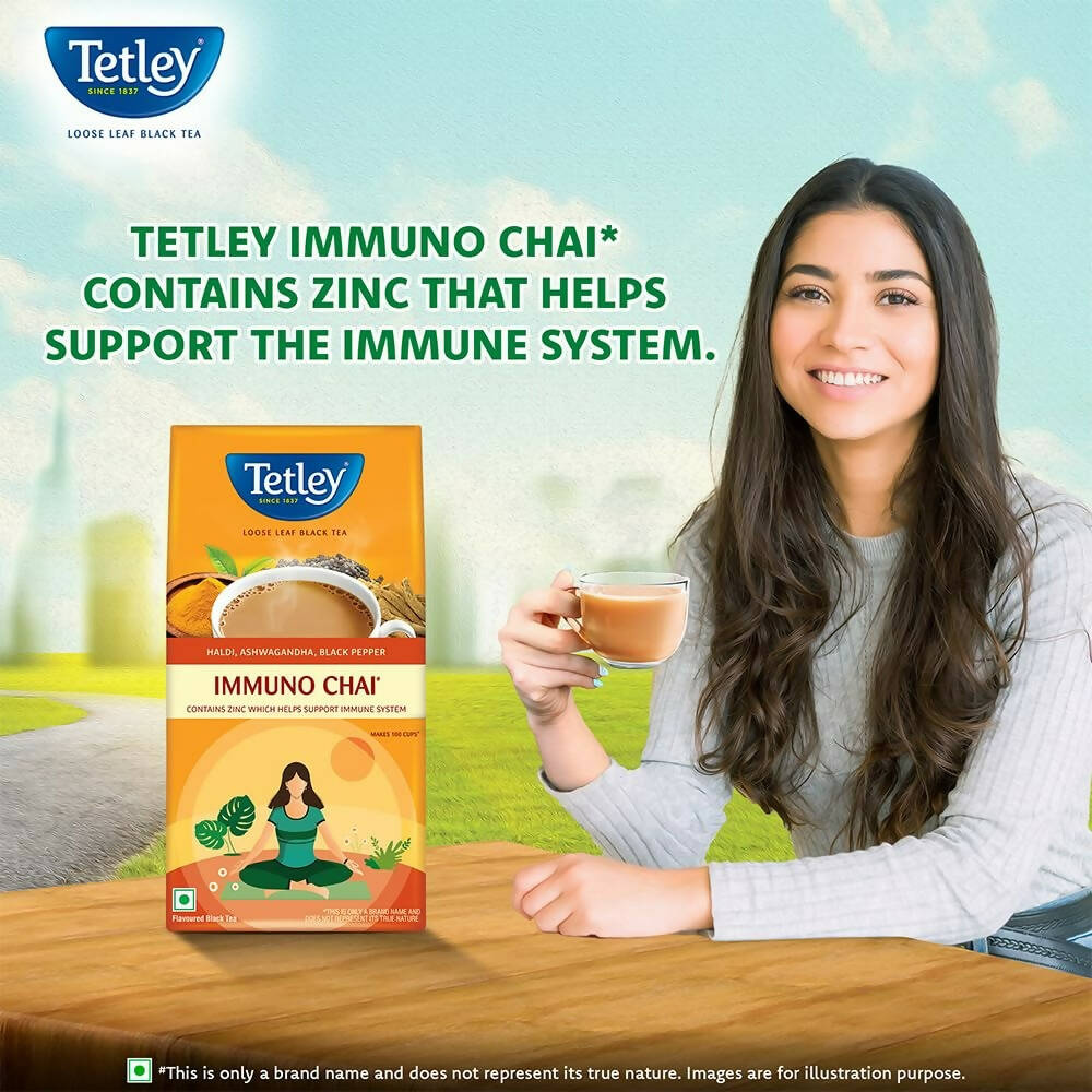 Tetley Immuno Chai Loose Leaf Flavoured Black Tea - Distacart