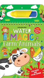 Thumbnail for Dreamland Water Magic Farm Animals- With Water Pen - Use Over and Over Again : Children Drawing, Painting & Colouring Spiral Binding - Distacart