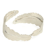 Thumbnail for Brass Alloy Siver Plated Leaf Shape Cuff Bangle - The Pari - Distacart